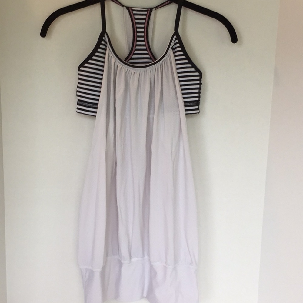 Lululemon Black and white tank top
